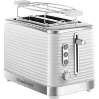 Russell Hobbs 24370-56 Inspire XL Toaster-broodrooster, bruiningscontrole, ontdooien, opwarmen, bakverwarmer - wit