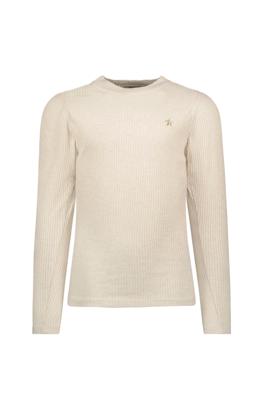 Like Flo Zomer shirt meisjes Off wit - rib - lange mouw - Esra