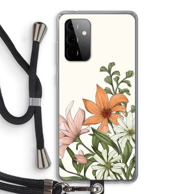Floral bouquet: Samsung Galaxy A72 5G Transparant Hoesje met koord