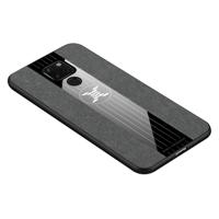 Voor Huawei mate 20 XINLI stiksels doek Textue schokbestendige TPU beschermhoes (grijs)