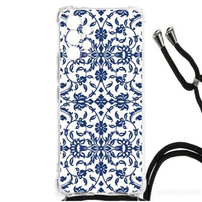 Samsung Galaxy A13 4G Case Flower Blue Samsung Galaxy A13 4G Case Flower Blue