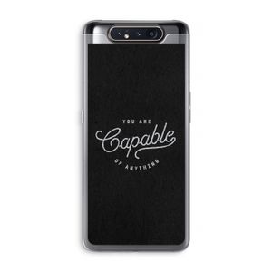 Capable: Samsung Galaxy A80 Transparant Hoesje