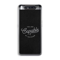 Capable: Samsung Galaxy A80 Transparant Hoesje