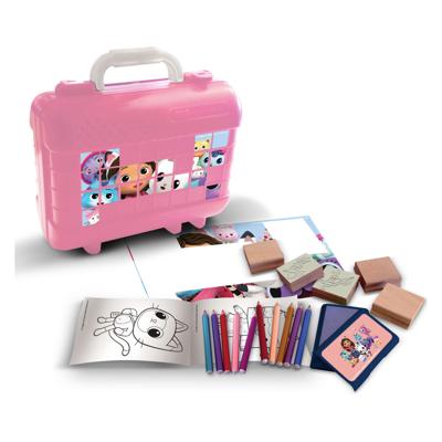 Multiprint Gabby&apos;s poppenhuis reis stempel- en kleurkoffer
