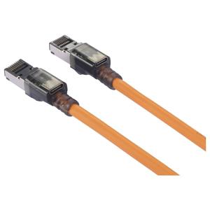Renkforce RJ45 Netwerkkabel, patchkabel CAT 6A S/FTP 3.00 m Oranje Port-Finder-functie, Halogeenvrij, Vlambestendig 1 stuk(s)