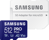 Samsung PRO Plus 512GB (2023) microSDXC + SD Adapter
