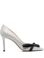 Jimmy Choo escarpins Romy 85 mm à paillettes - Argent