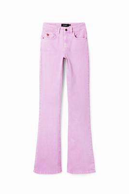 Flared push-up jeans - RED - 34