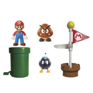 World of Nintendo Super Mario Diorama Set Acorn Plains