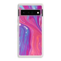 Paarse stroom: Google Pixel 6 Pro Transparant Hoesje
