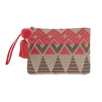 Reistasje Home ESPRIT Beige Fuchsia 26 x 2 x 19 cm
