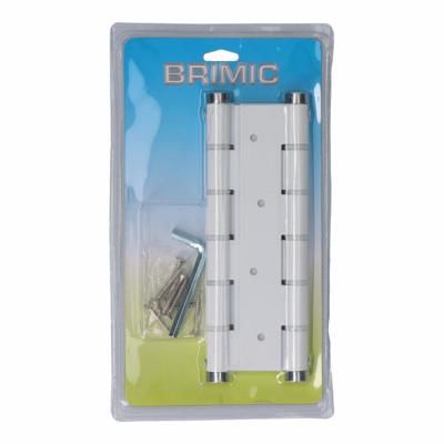 Scharnier Micel BS10 M57001 Dubbele actie 180 x 33 mm Aluminium Wit