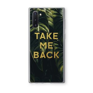Take me back: Samsung Galaxy Note 10 Transparant Hoesje