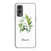 Green Brush: OnePlus Nord 2 5G Transparant Hoesje