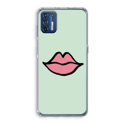 Kusje: Motorola Moto G9 Plus Transparant Hoesje
