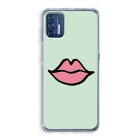 Kusje: Motorola Moto G9 Plus Transparant Hoesje