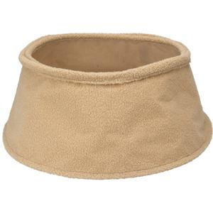 Kerstboomrok - beige - D40 cm - polyester - voor kerstboom van 180 cm