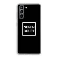 Negenduust black: Samsung Galaxy S21 Transparant Hoesje Negenduust black: Samsung Galaxy S21 Transparant Hoesje