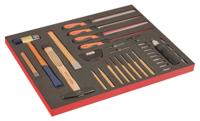 Bahco Foaminlay Fit&Go 3/3 met slaggereedschap en vijlen - met lasermarkering - 40-delig - FF1A204LM Bahco Foaminlay Fit&Go 3/3 met slaggereedschap en vijlen - met lasermarkering - 40-delig - FF1A204LM