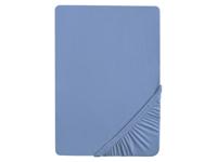 Biberna Jersey hoeslaken (180-200 x 200 cm, Blauw) - thumbnail