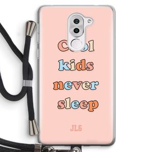 Cool Kids Never Sleep: Honor 6X Transparant Hoesje met koord