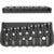 Hipshot 7-String Fixed Guitar Bridge .125 Inch Black met stalen zadels en 3.2 mm grondplaat