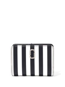 Marc Jacobs mini portefeuille The Stripe Compact - Noir