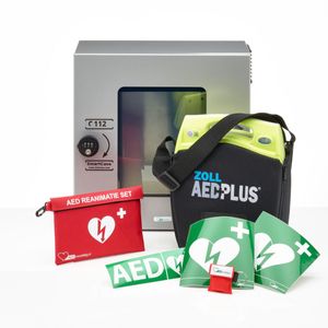 ZOLL AED Plus + buitenkast-Grijs met pin-Volautomaat