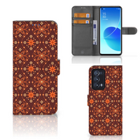 OPPO Reno 6 Pro Plus 5G Telefoon Hoesje Batik Brown