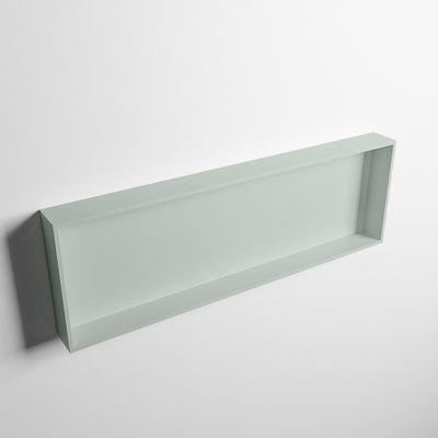 MONDIAZ EASY Nis 89,5x29,5cm in solid surface kleur Greey | Greey. 1 vak geschikt voor in- of opbouw
