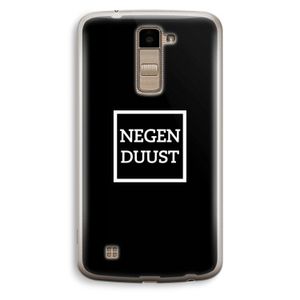 Negenduust black: LG K10 (2016) Transparant Hoesje