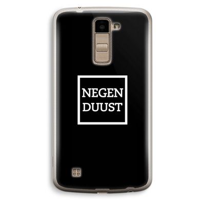 Negenduust black: LG K10 (2016) Transparant Hoesje