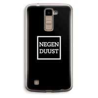 Negenduust black: LG K10 (2016) Transparant Hoesje