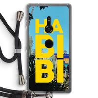 Habibi Majorelle : Sony Xperia XZ2 Transparant Hoesje met koord