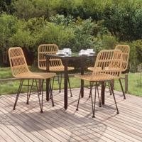 5-delige Tuinset poly rattan