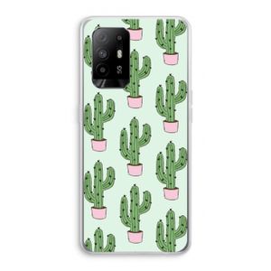Cactus Lover: Oppo A94 5G Transparant Hoesje