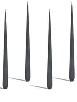 Zaha Hadid Design lot de quatre bougies coniques - Noir