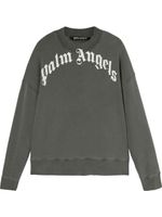 Palm Angels sweat en coton à logo imprimé - Gris