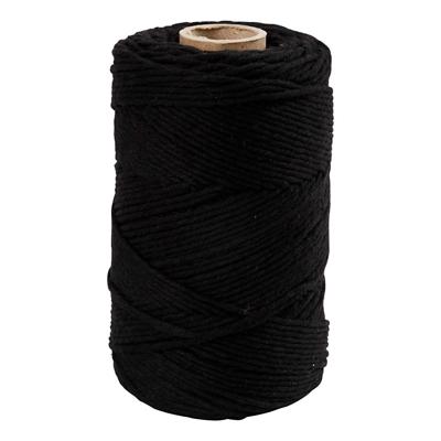Creativ Company Macrame koord zwart, 198m