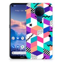 Nokia 5.4 | TPU Hoesje | Blokken Kleurrijk