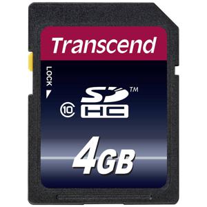 Transcend TS4GSDHC10 flashgeheugen 4 GB SDHC NAND Klasse 10