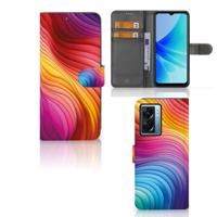 Book Case voor OPPO A77 5G | A57 5G Regenboog