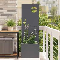 Tuinplant met Decoratief Paneel Antraciet 50 x 140 cm