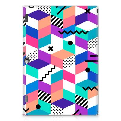 Lenovo Tab 10 | Tab 2 A10-30 Back Cover Blokken Kleurrijk