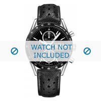 Horlogeband Tag Heuer CV201AJ / FC6357 Leder Zwart 20mm - thumbnail