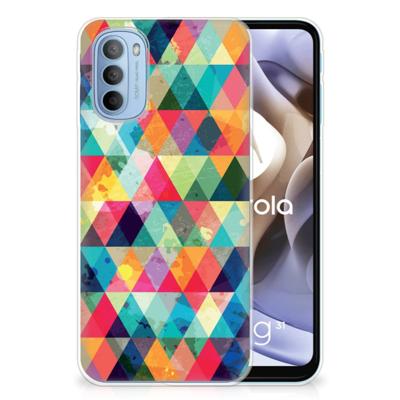 Motorola Moto G31 | G41 | TPU bumper | Geruit