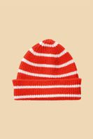 le bonnet Le Bonnet - Muts - Crimson stripe - BEA-031