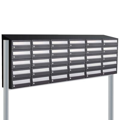 Allux Hive Set 6-Breed, 5-Hoog Met Dak Op Statief Zwart - 40030070_6x5ds