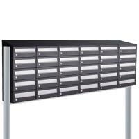Allux Hive Set 6-Breed, 5-Hoog Met Dak Op Statief Zwart - 40030070_6x5ds
