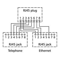 130548-02-E Set  - Cable sharing adapter RJ45 8(8) 130548-02-E Set - thumbnail